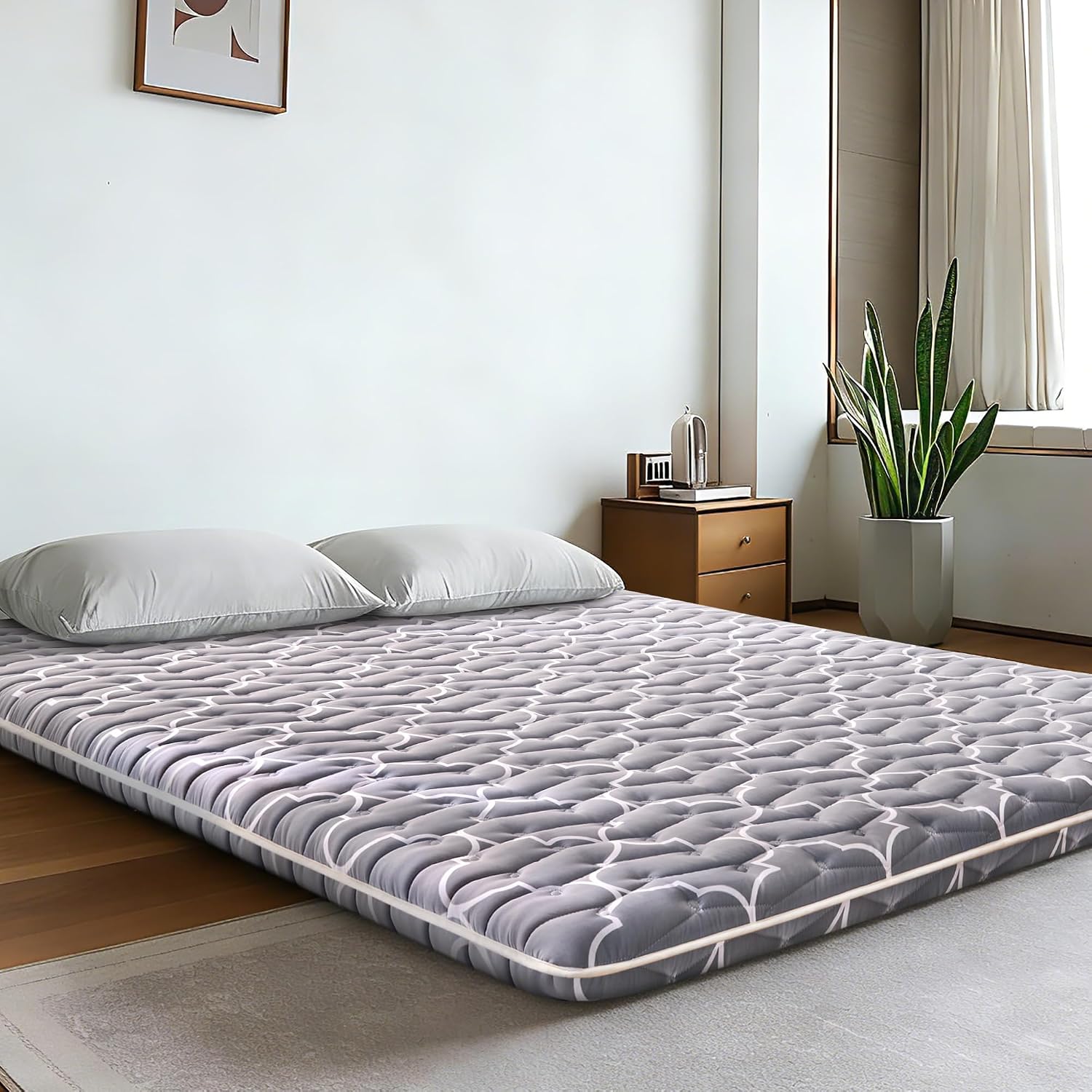 6th Generation Japanese Floor Futon Mattress - Extra-Thick 9-Layer Modern Futon with 100% High-Density Foam, Portable Floor Mattress Sleeping Pad for Adults, Guest Room, Dormitory, Twin XL (39"X80") - Image 7