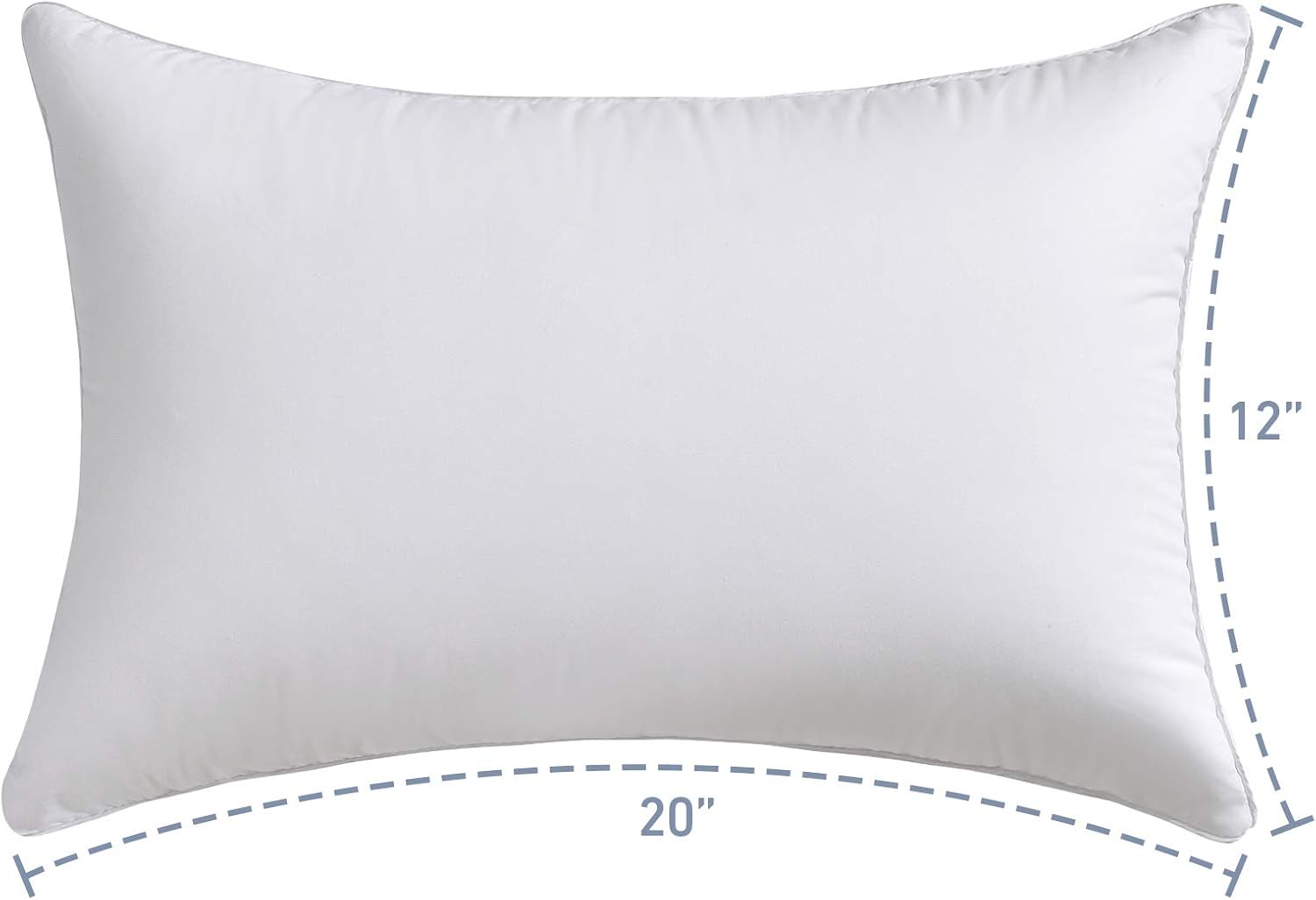 Oubonun 14 x 22 Pillow Inserts (Set of 2) - Lumbar Pillow with 100% Cotton Cover - Rectangle Square Interior Sofa Pillow Inserts - Decorative Pillow Insert Pair - White Couch Pillow - Image 4